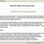 The 5-Minute Rule for Fast Essay Writing